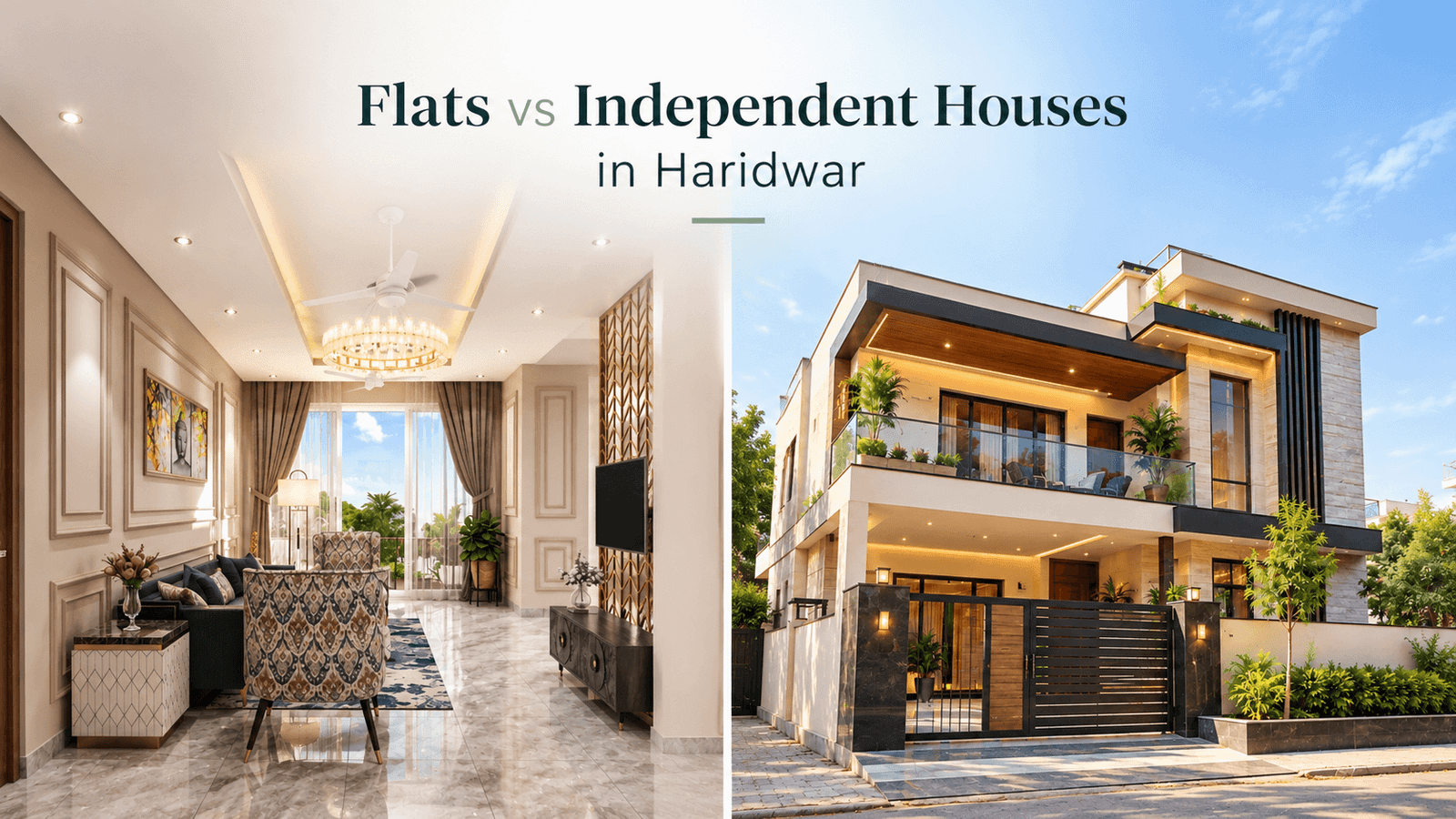 flats vs independent house in haridwar