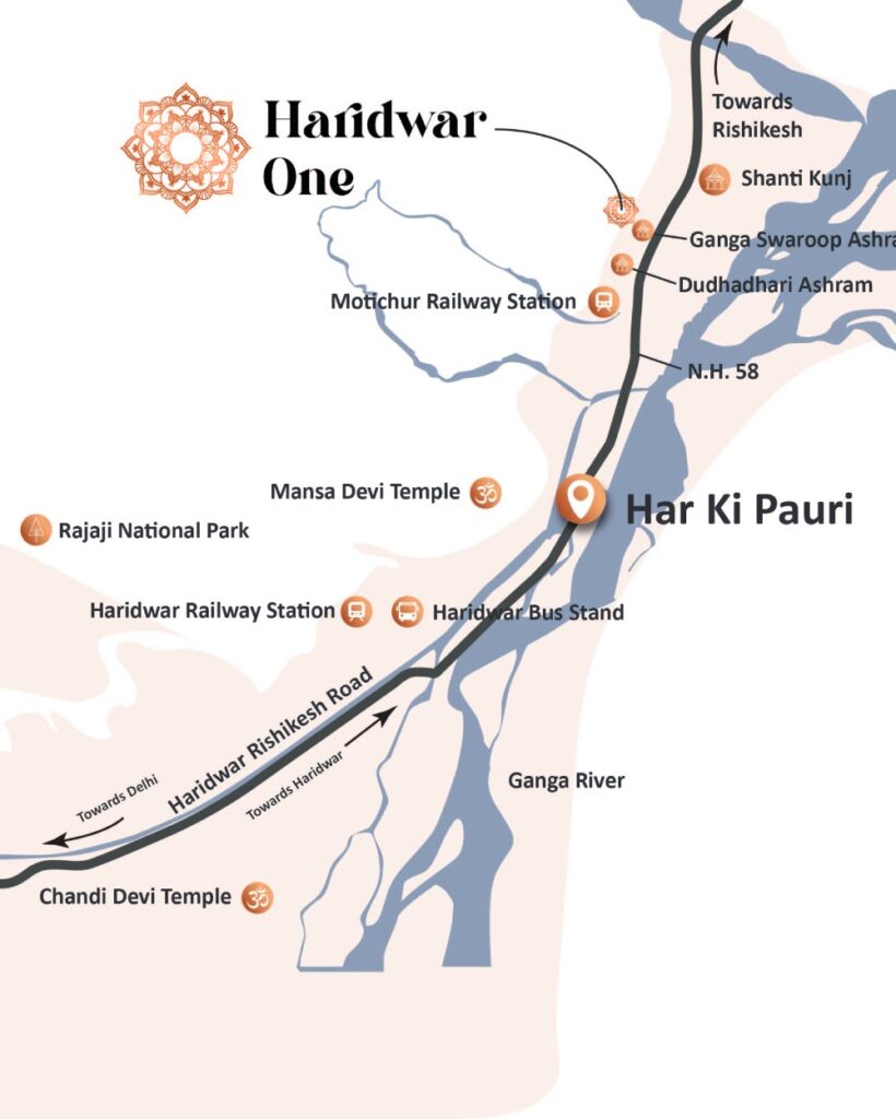 Map for Haridwar